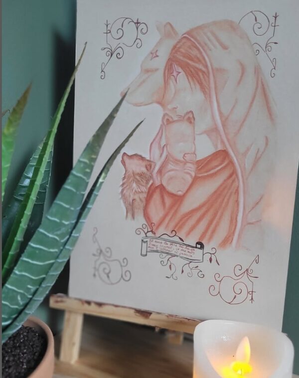 La Madone aux loups - Original A4