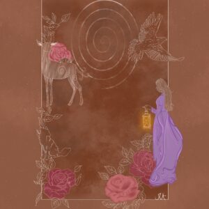 Le dame à la lanterne – Tirage A4